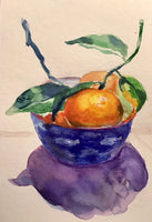 Still Life of Oranges in the Fish Bowl