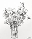 Still Life Study in Black, White, and Gray