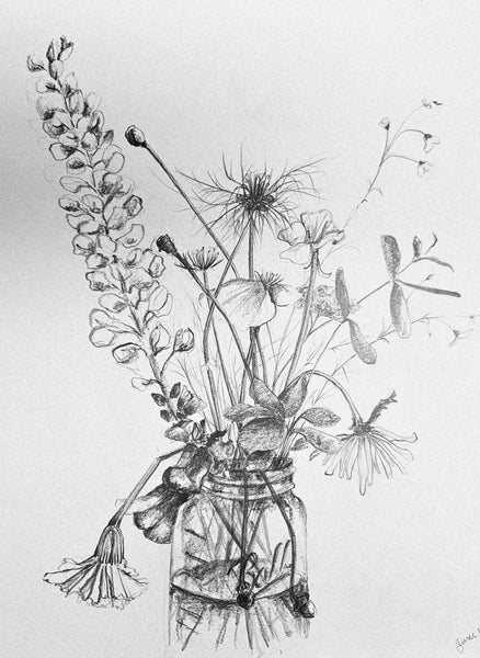 Study in Glass Ball Jar