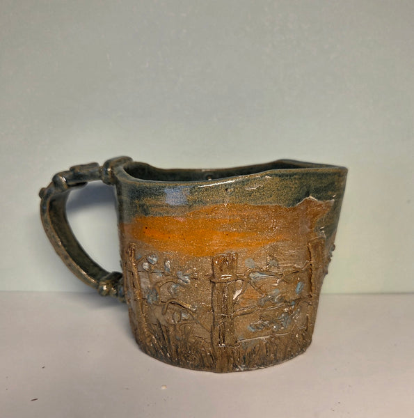 Barbed Wire and Old Fence Posts