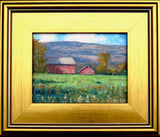 Two Barns And Cows