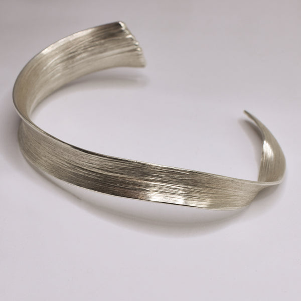 Sterling Silver Blade of Grass Cuff