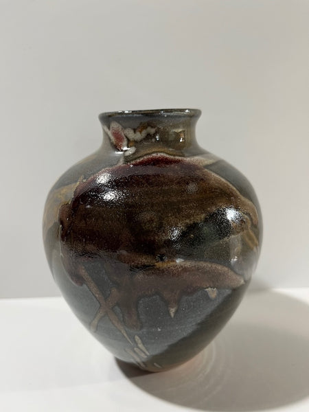 Porcelain Vase-Shino, Red