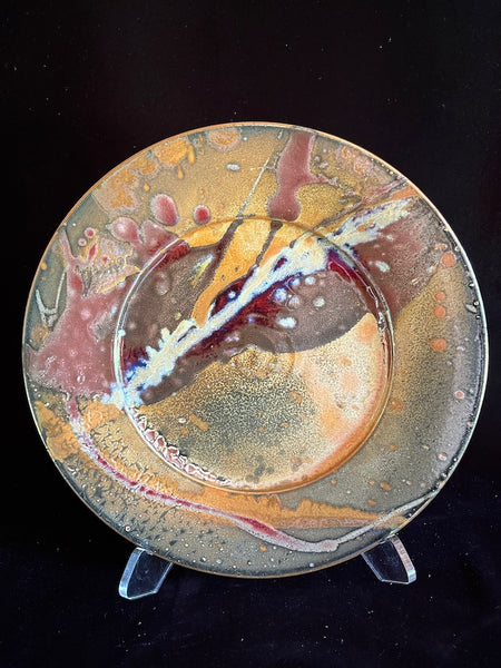 Serving Plate-Shino, Red