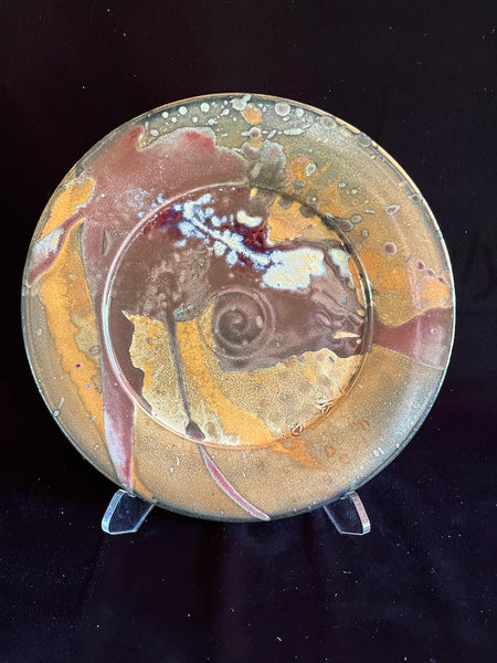 Serving Plate-Shino, Red